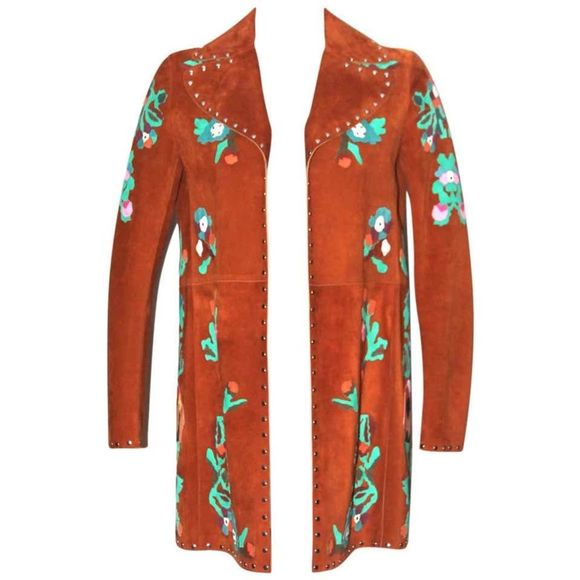 AUTHENTIC VALENTINO SUEDE JACKET RARE - COLLECTOR! - Picture 4 of 7